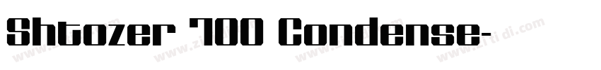 Shtozer 700 Condense字体转换
